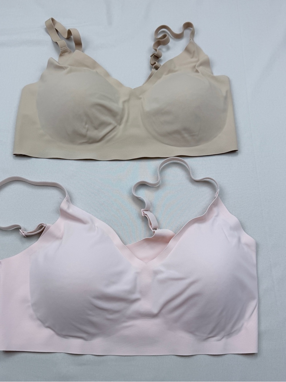 True Seamless Wireless Bras  - Pink & Beige 2pack